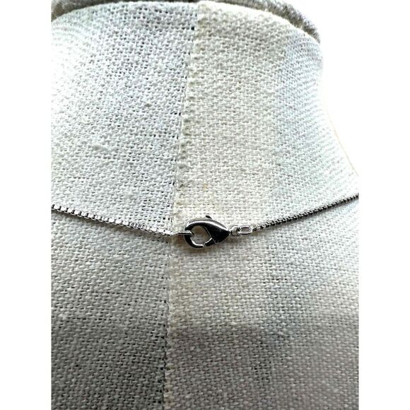 NEW Blue Interlaced Design Pendant Chain Necklace - Picture 8 of 9